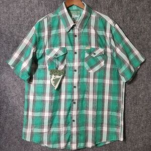 DIXXON Flannel Co. THE Grafton St Bamboo Blend Short Sleeve Shirt Sz XL